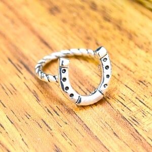 Silver Horseshoe Ring
